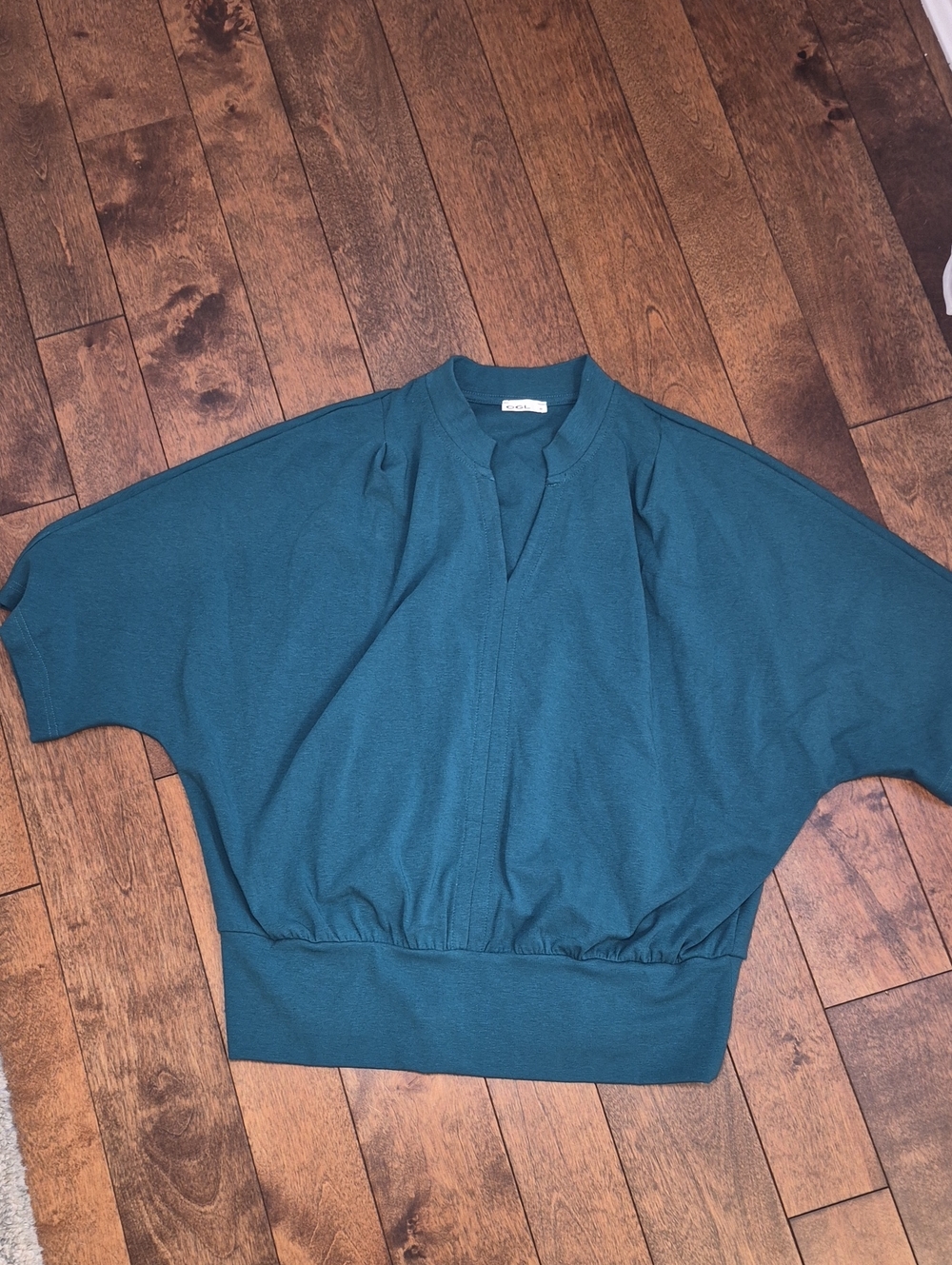 OGL Teal Dolman Sleeve Pullover